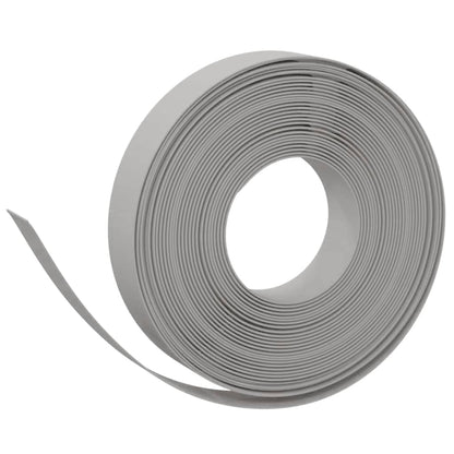 vidaXL Bordures de jardin 2 pcs gris 10 m 10 cm polyéthylène