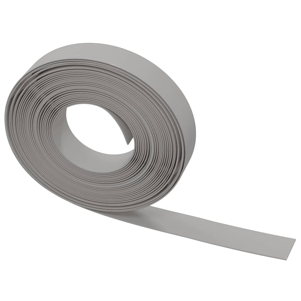 vidaXL Bordures de jardin 2 pcs gris 10 m 10 cm polyéthylène