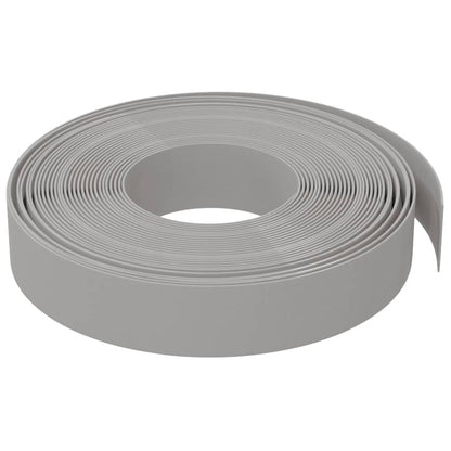 vidaXL Bordures de jardin 5 pcs gris 10 m 10 cm polyéthylène