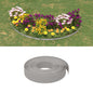 vidaXL Bordures de jardin 5 pcs gris 10 m 10 cm polyéthylène