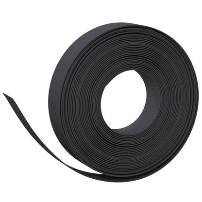 vidaXL Bordures de jardin 2 pcs noir 10 m 10 cm polyéthylène
