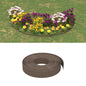 vidaXL Bordures de jardin 5 pcs marron 10 m 10 cm polyéthylène