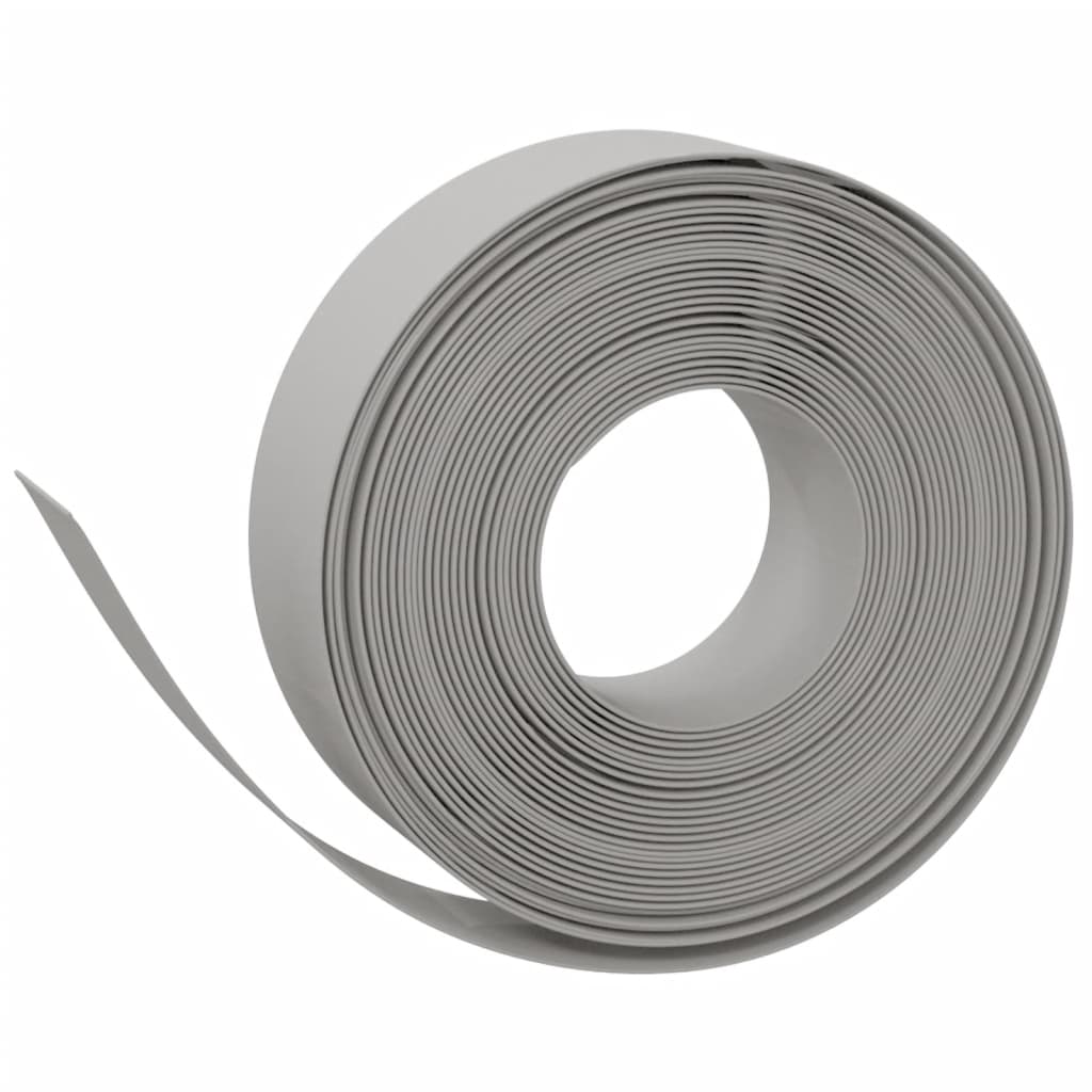 vidaXL Bordures de jardin 2 pcs gris 10 m 15 cm polyéthylène