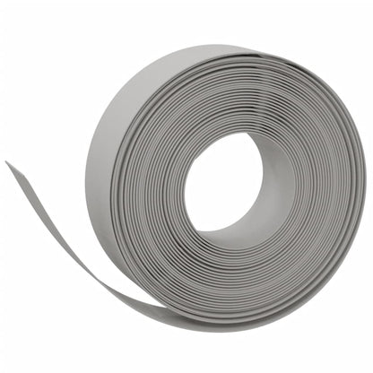 vidaXL Bordures de jardin 2 pcs gris 10 m 15 cm polyéthylène