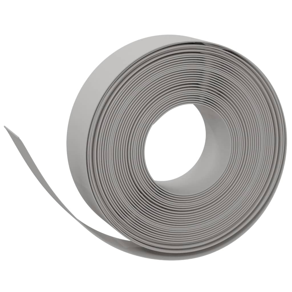vidaXL Bordures de jardin 3 pcs gris 10 m 15 cm polyéthylène
