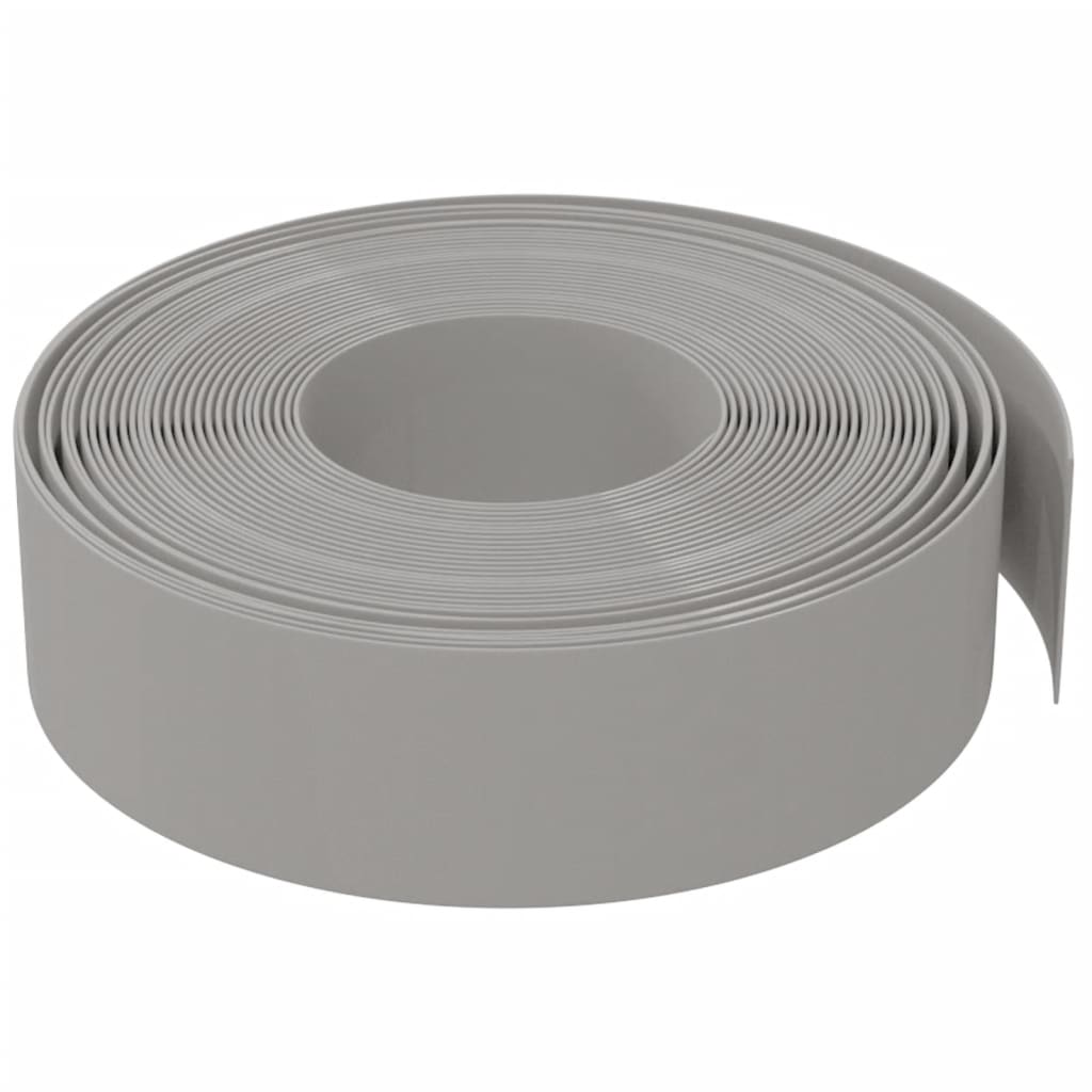 vidaXL Bordures de jardin 3 pcs gris 10 m 15 cm polyéthylène