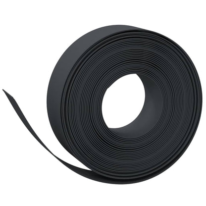 vidaXL Bordures de jardin 2 pcs noir 10 m 15 cm polyéthylène
