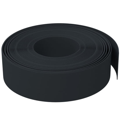 vidaXL Bordures de jardin 2 pcs noir 10 m 15 cm polyéthylène