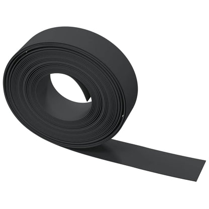 vidaXL Bordures de jardin 2 pcs noir 10 m 15 cm polyéthylène