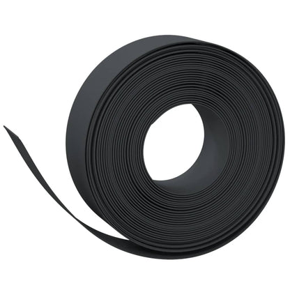 vidaXL Bordures de jardin 5 pcs noir 10 m 15 cm polyéthylène