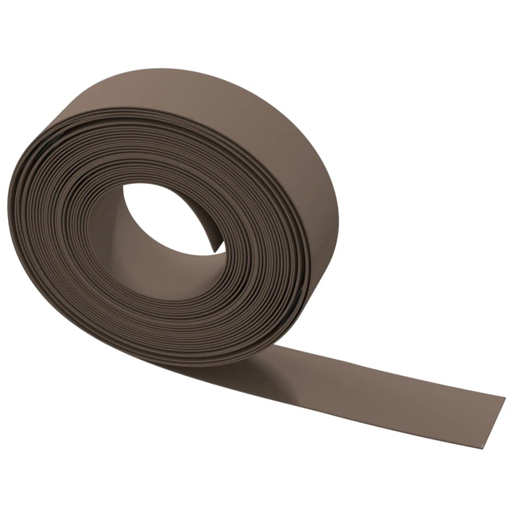 vidaXL Bordures de jardin 4 pcs marron 10 m 15 cm polyéthylène