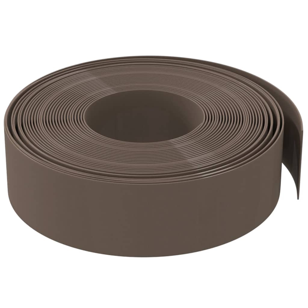vidaXL Bordures de jardin 5 pcs marron 10 m 15 cm polyéthylène