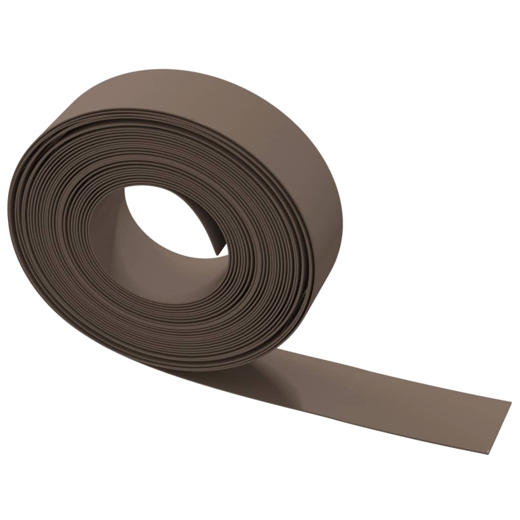 vidaXL Bordures de jardin 5 pcs marron 10 m 15 cm polyéthylène
