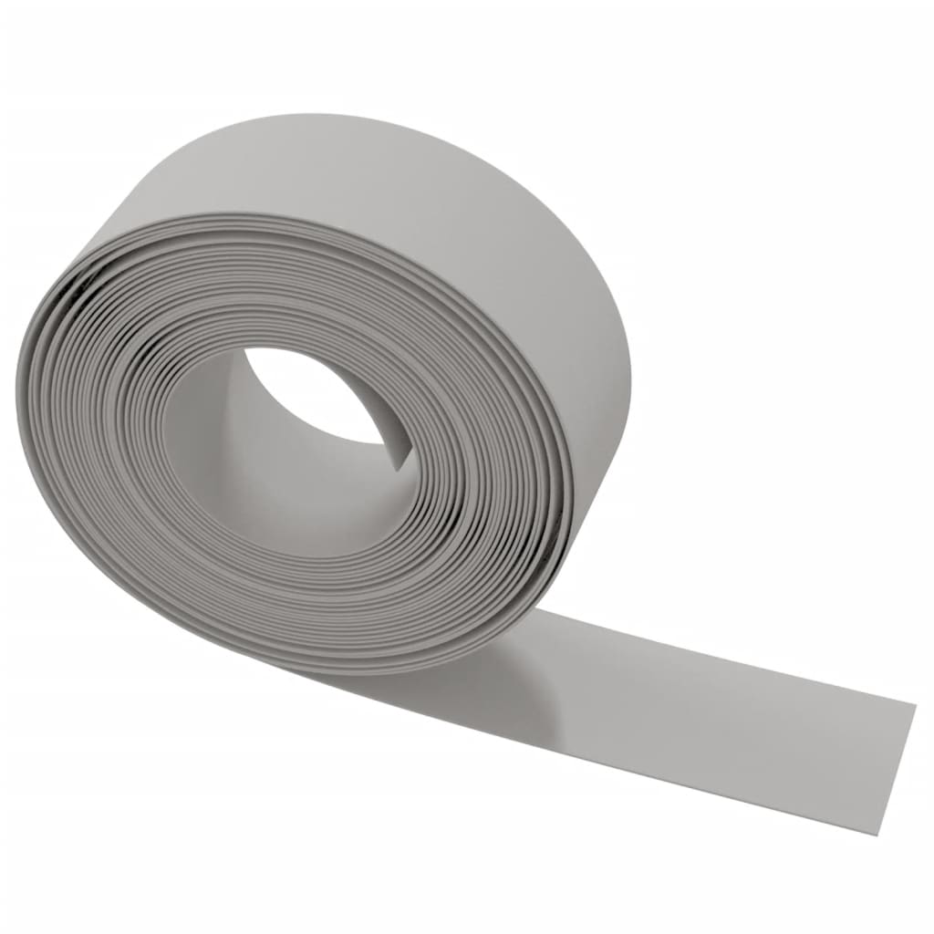 vidaXL Bordures de jardin 2 pcs gris 10 m 20 cm polyéthylène