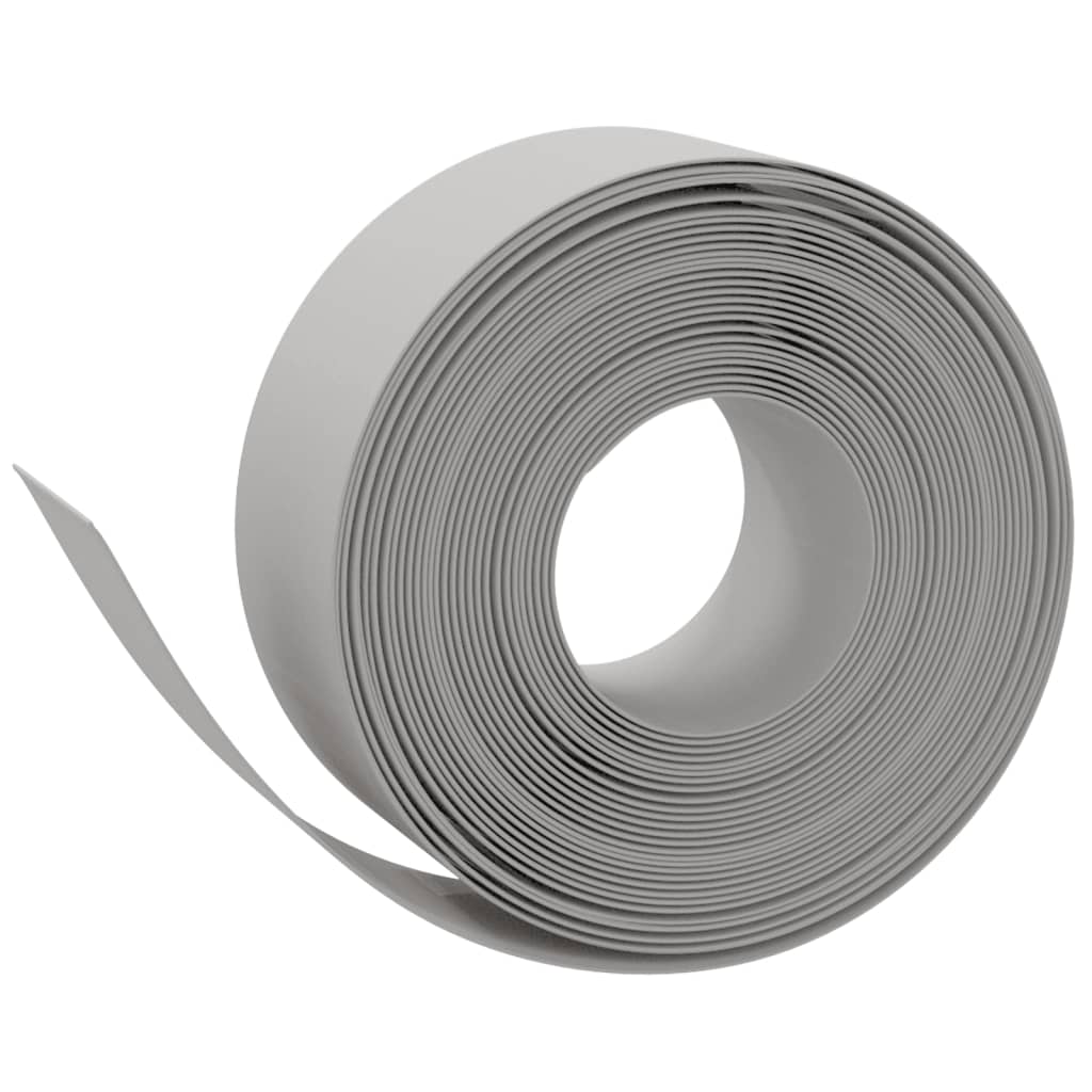 vidaXL Bordures de jardin 3 pcs gris 10 m 20 cm polyéthylène