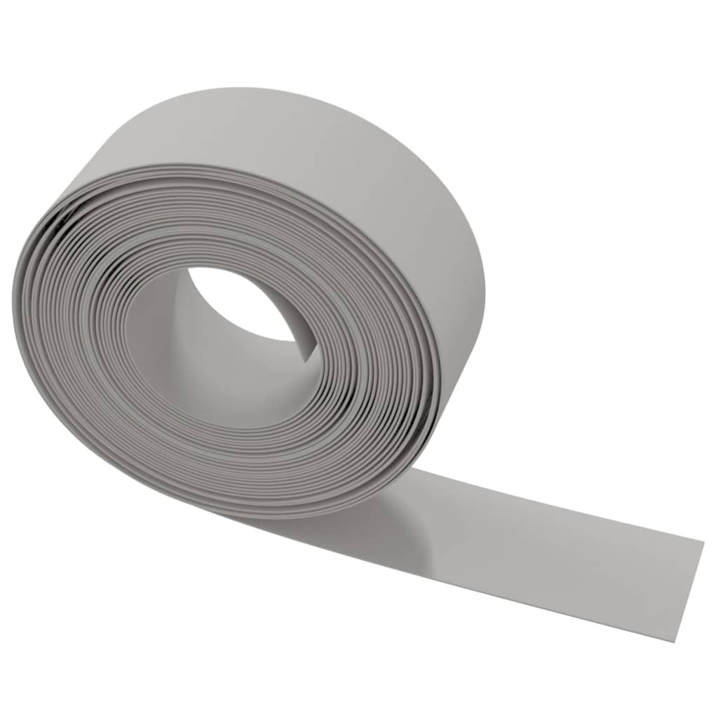 vidaXL Bordures de jardin 3 pcs gris 10 m 20 cm polyéthylène