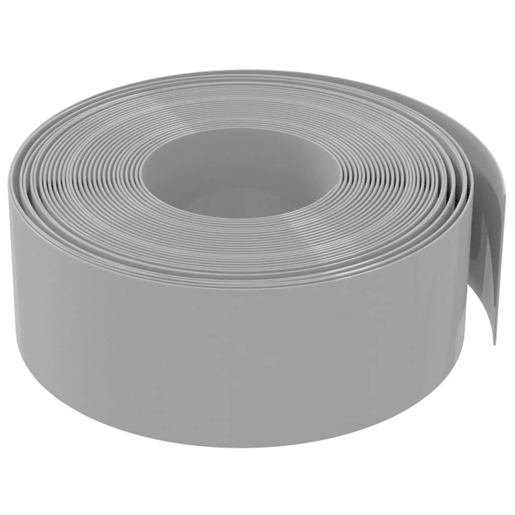 vidaXL Bordures de jardin 3 pcs gris 10 m 20 cm polyéthylène