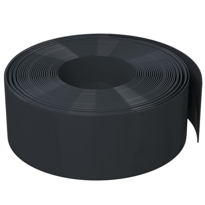 vidaXL Bordures de jardin 2 pcs noir 10 m 20 cm polyéthylène