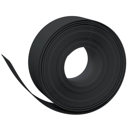 vidaXL Bordures de jardin 3 pcs noir 10 m 20 cm polyéthylène