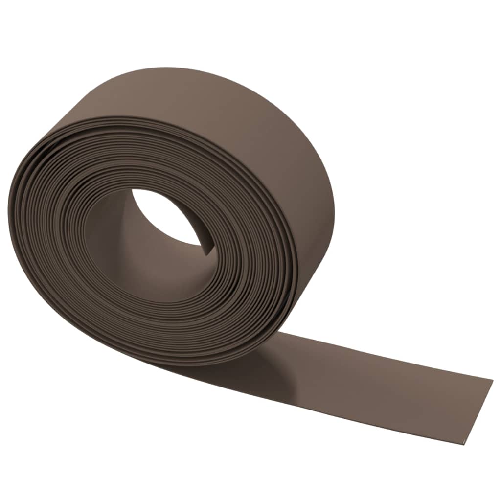 vidaXL Bordures de jardin 5 pcs marron 10 m 20 cm polyéthylène