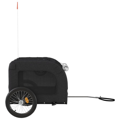 vidaXL Remorque de vélo pour animaux de compagnie noir