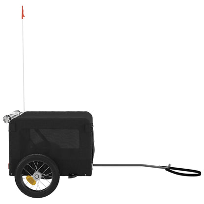 vidaXL Remorque de vélo pour animaux de compagnie noir