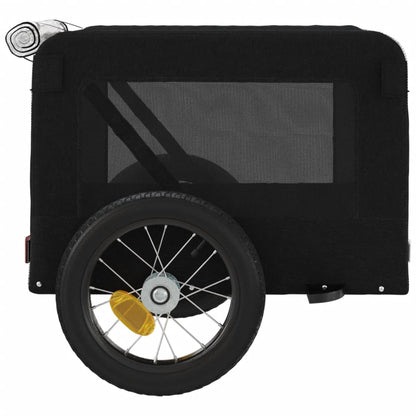 vidaXL Remorque de vélo pour animaux de compagnie noir