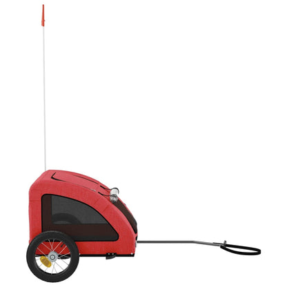 vidaXL Remorque de vélo pour animaux de compagnie rouge