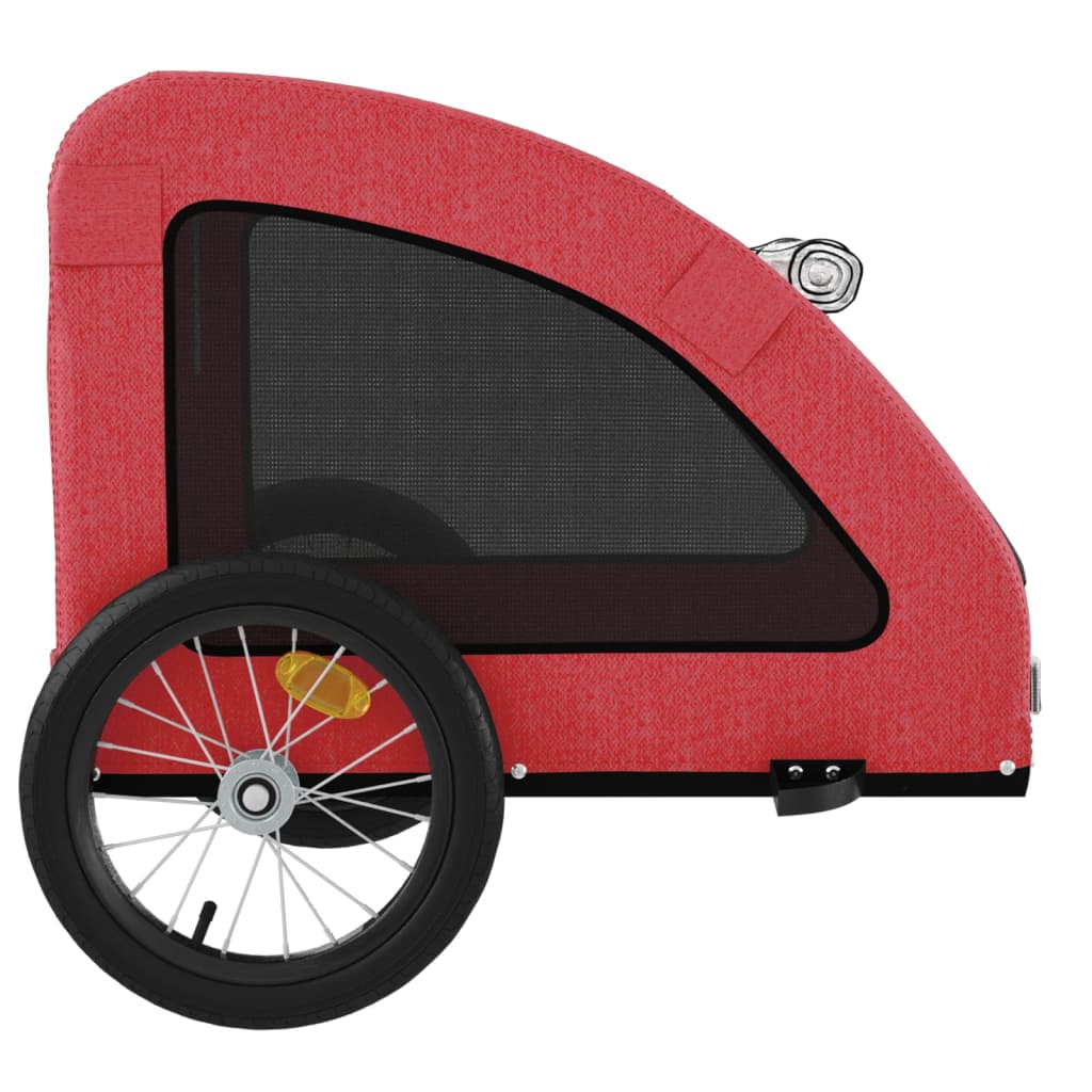 vidaXL Remorque de vélo pour animaux de compagnie rouge