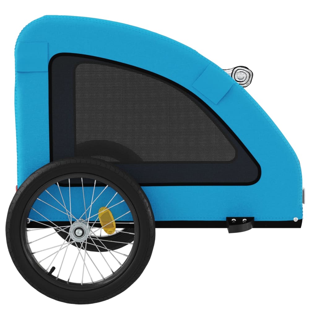 vidaXL Remorque de vélo pour animaux de compagnie bleu