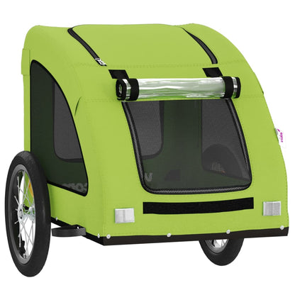 vidaXL Remorque de vélo pour animaux de compagnie vert