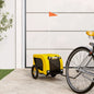 vidaXL Remorque de vélo pour animaux de compagnie jaune et noir