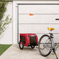 vidaXL Remorque de vélo pour animaux de compagnie rouge et noir