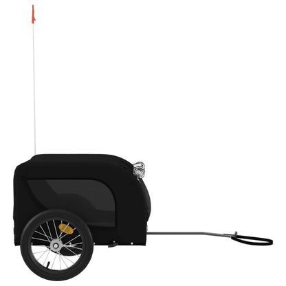 vidaXL Remorque de vélo pour animaux de compagnie noir