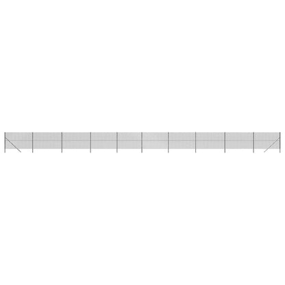 vidaXL Clôture à mailles losangées anthracite 1,6x25 m