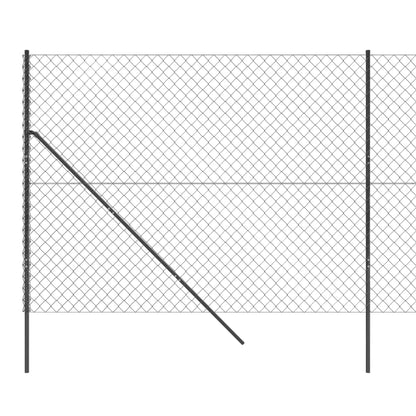 vidaXL Clôture à mailles losangées anthracite 1,6x25 m