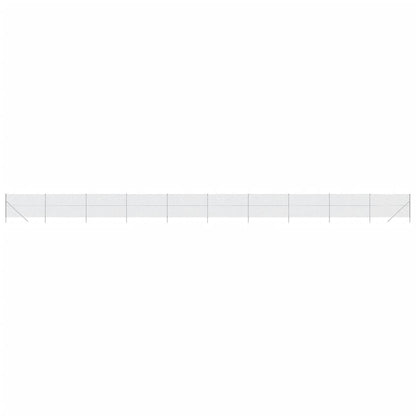 vidaXL Clôture à mailles losangées argenté 1,6x25 m