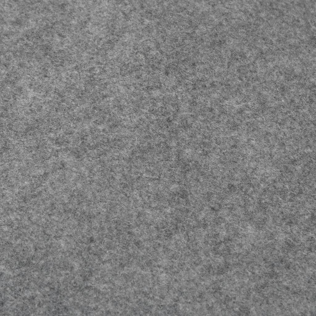 vidaXL Bâche de piscine gris clair Ø550 cm géotextile polyester