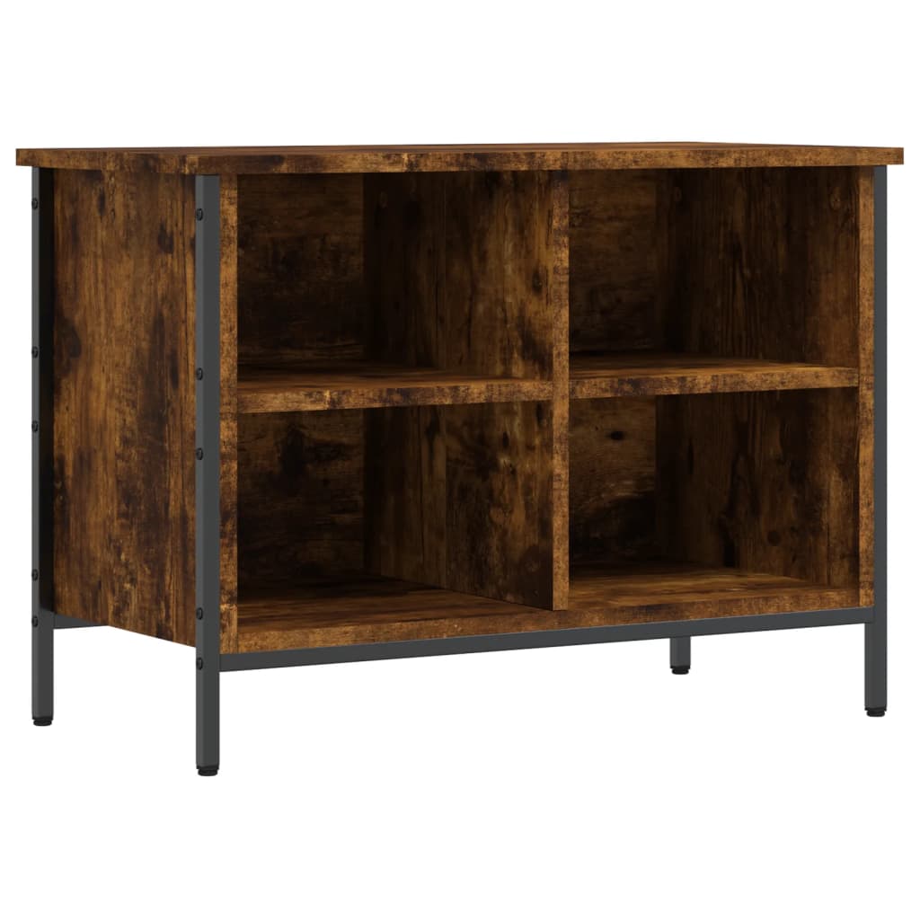vidaXL Armoire à chaussures chêne fumé 69x35x50 cm bois d'ingénierie