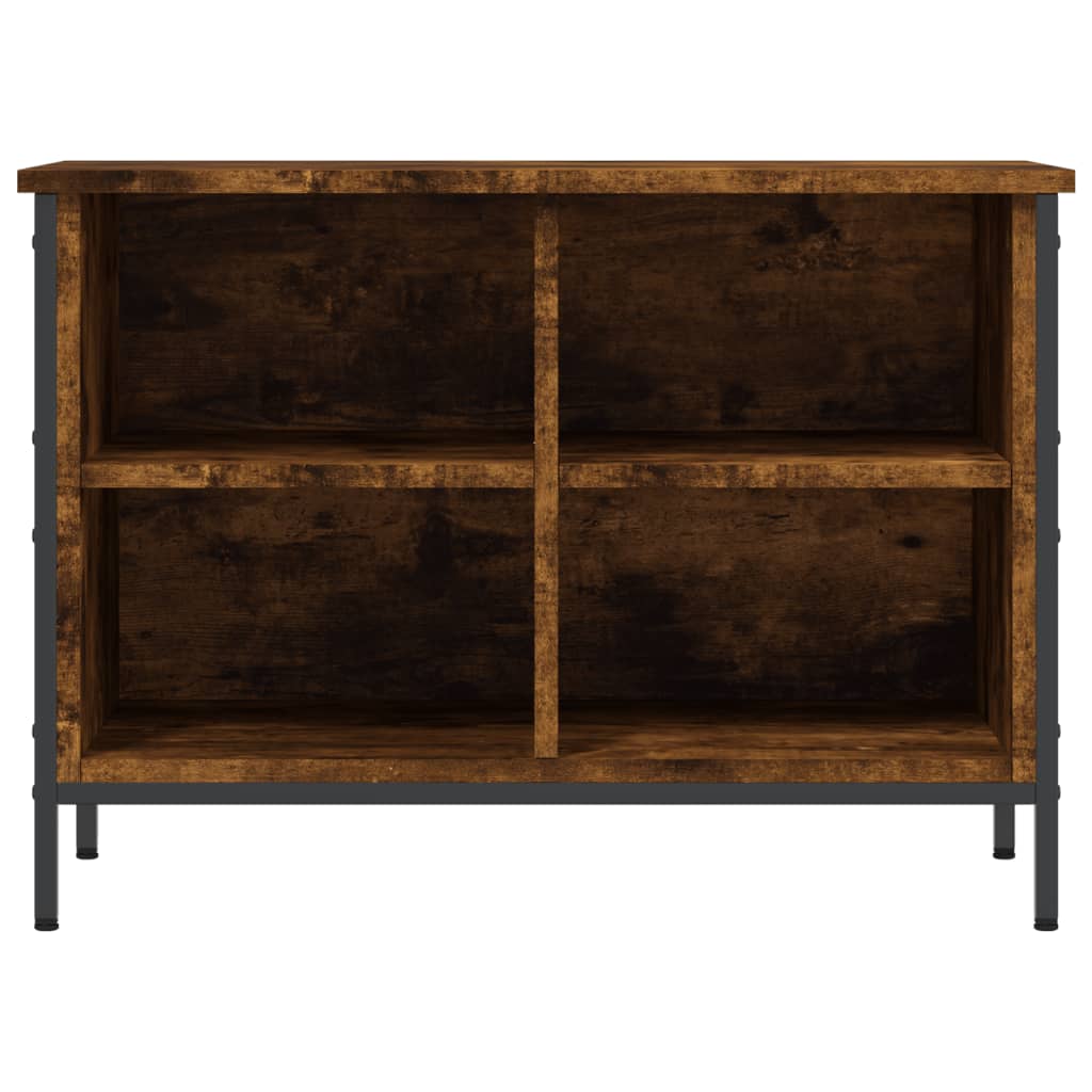 vidaXL Armoire à chaussures chêne fumé 69x35x50 cm bois d'ingénierie