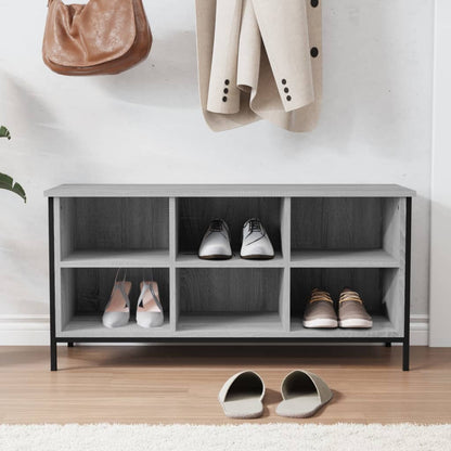 vidaXL Armoire à chaussures sonoma gris 100x35x50 cm bois d'ingénierie