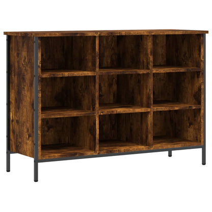 vidaXL Armoire à chaussures chêne fumé 100x35x70 cm bois d'ingénierie