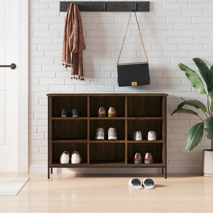 vidaXL Armoire à chaussures chêne marron 100x35x70cm bois d'ingénierie
