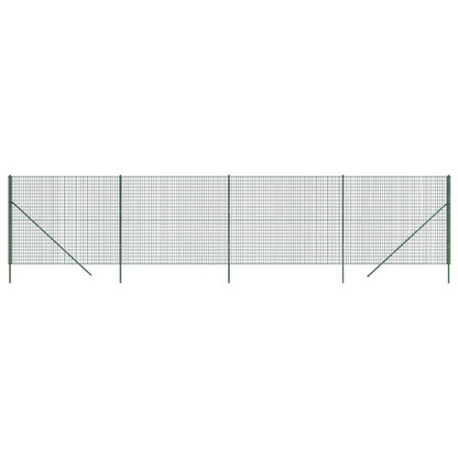 vidaXL Clôture en treillis métallique vert 2,2x10 m acier galvanisé