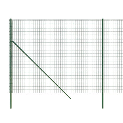 vidaXL Clôture en treillis métallique vert 2,2x10 m acier galvanisé