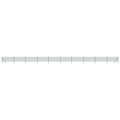 vidaXL Clôture en treillis métallique vert 0,8x25 m acier galvanisé