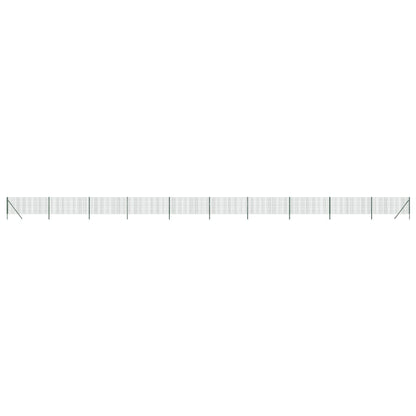 vidaXL Clôture en treillis métallique vert 0,8x25 m acier galvanisé