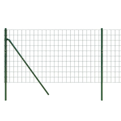 vidaXL Clôture en treillis métallique vert 0,8x25 m acier galvanisé