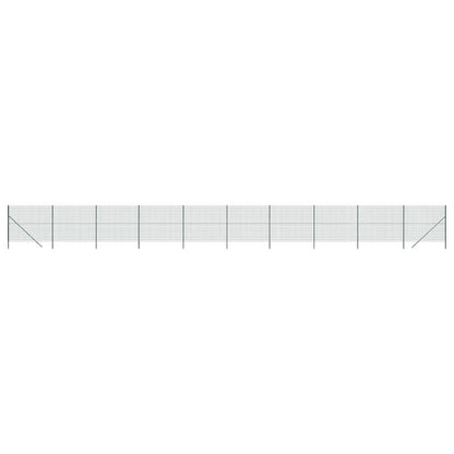 vidaXL Clôture en treillis métallique vert 1,6x25 m acier galvanisé