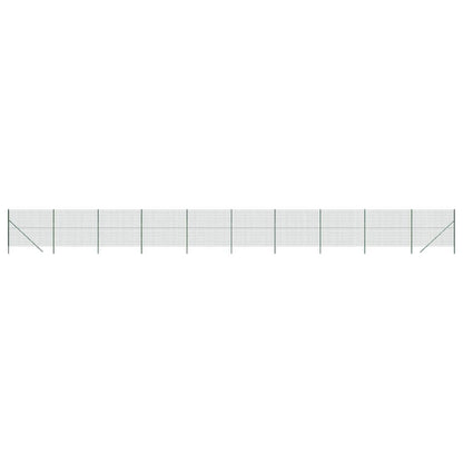 vidaXL Clôture en treillis métallique vert 2,2x25 m acier galvanisé